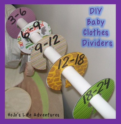 DIY Baby Clothes Dividers from old CDs