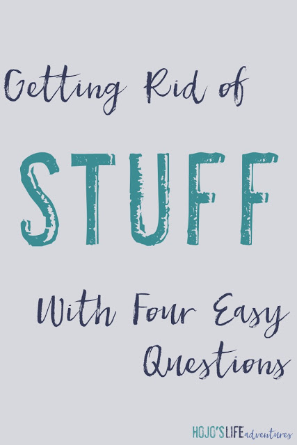 Sometimes we accumulate a lot of "stuff". Getting rid of these items can be a challenge! Now you can simply ask yourself four questions to decide whether or not that "stuff" should find a permanent place in your home!
